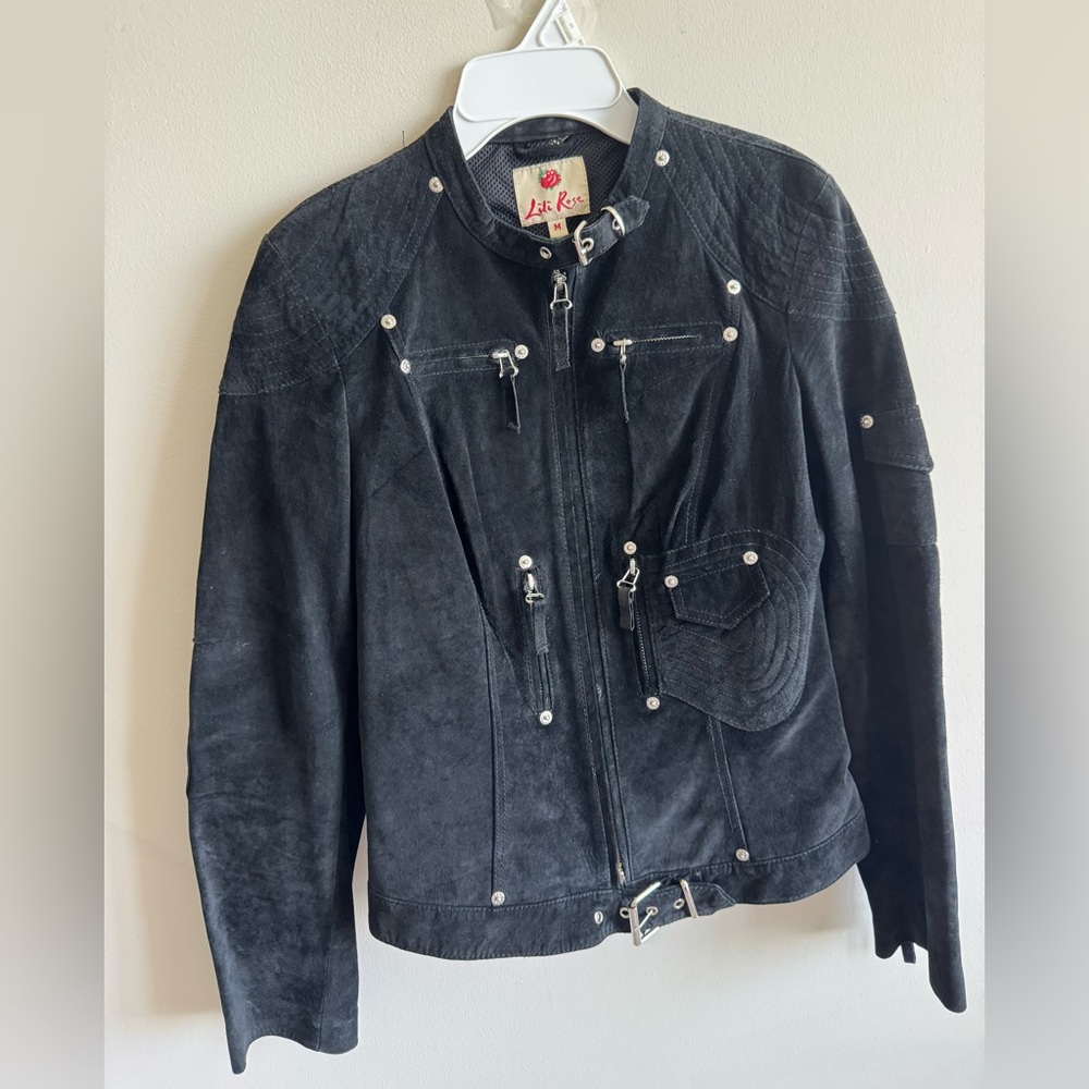 Lili Rose Vintage Suede Leather Jacket – Size M